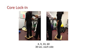 Core Lock-In
4, 9, 33, 60
30 sec. each side
 