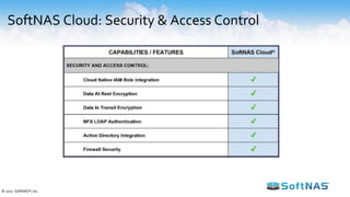 SoftNAS Cloud: Security & Access Control
© 2017 SoftNAS®, Inc.
 