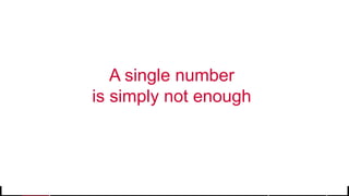 © 2017 MapR Technologies 36
A single number
is simply not enough
 