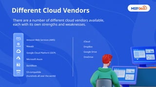 Storage 101: A Deep Dive into Cloud and Local Storage With MSP360 | PPTX