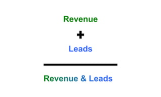 Revenue 
Leads 
? 
 