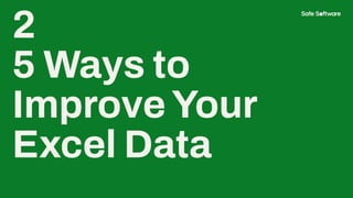 5 Data Integration Techniques to Improve Your Excel Data | PDF