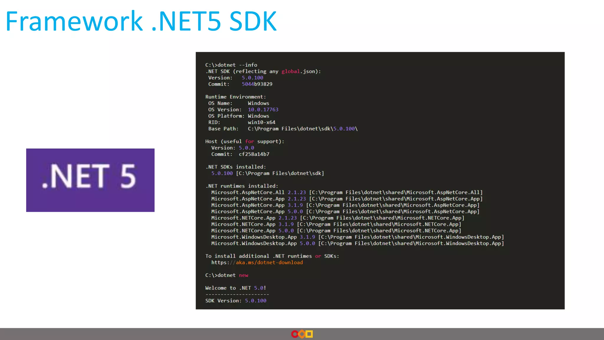 Framework .NET5 SDK
 