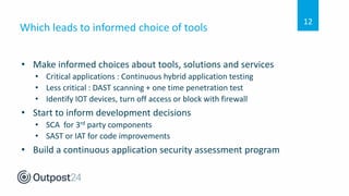 Outpost24 Webinar - Five steps to build a killer Application Security ...