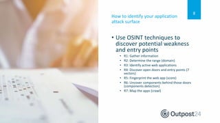Outpost24 Webinar - Five steps to build a killer Application Security ...