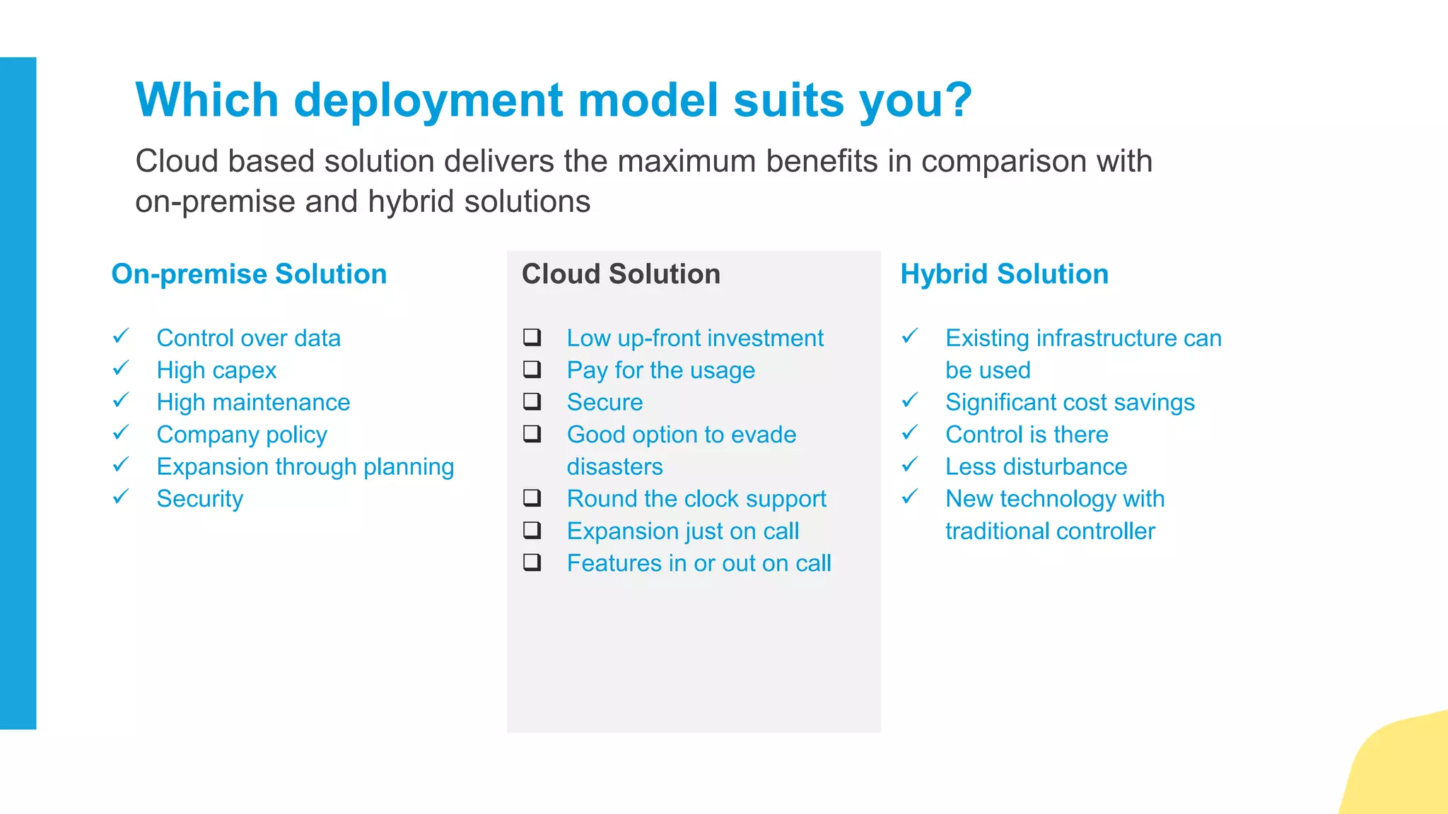 4. Identify the features set
 