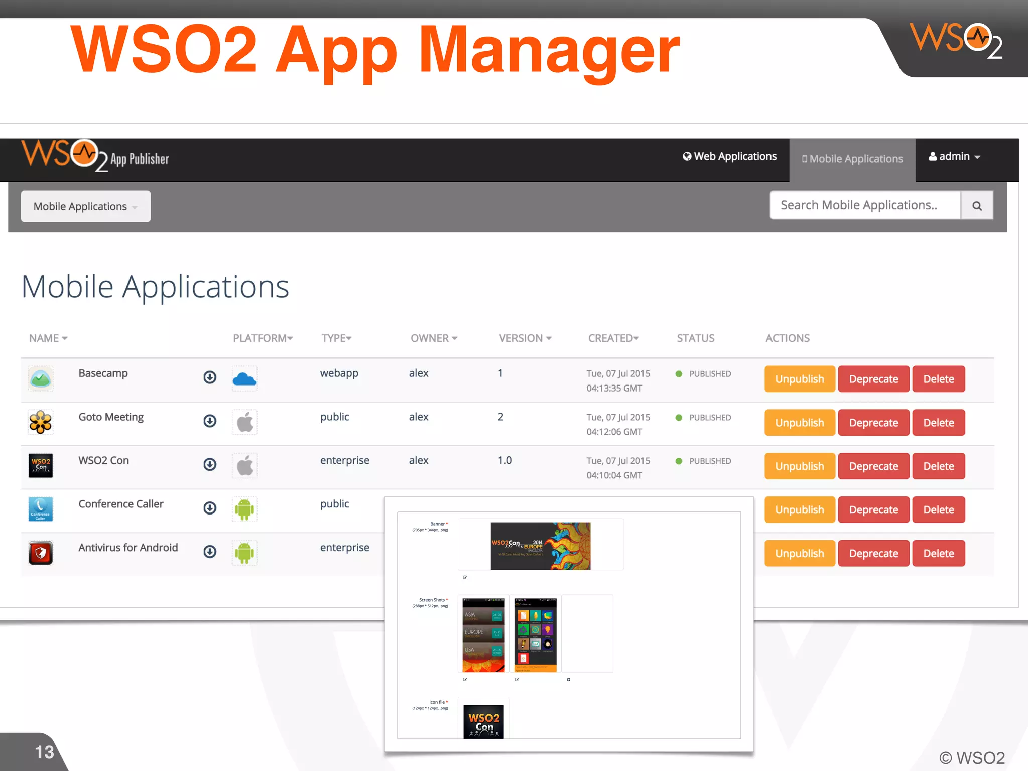 13
WSO2 App Manager
 