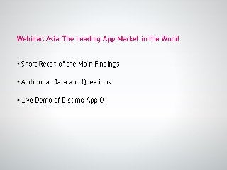 Webinar Asia the Leading App Market in the World