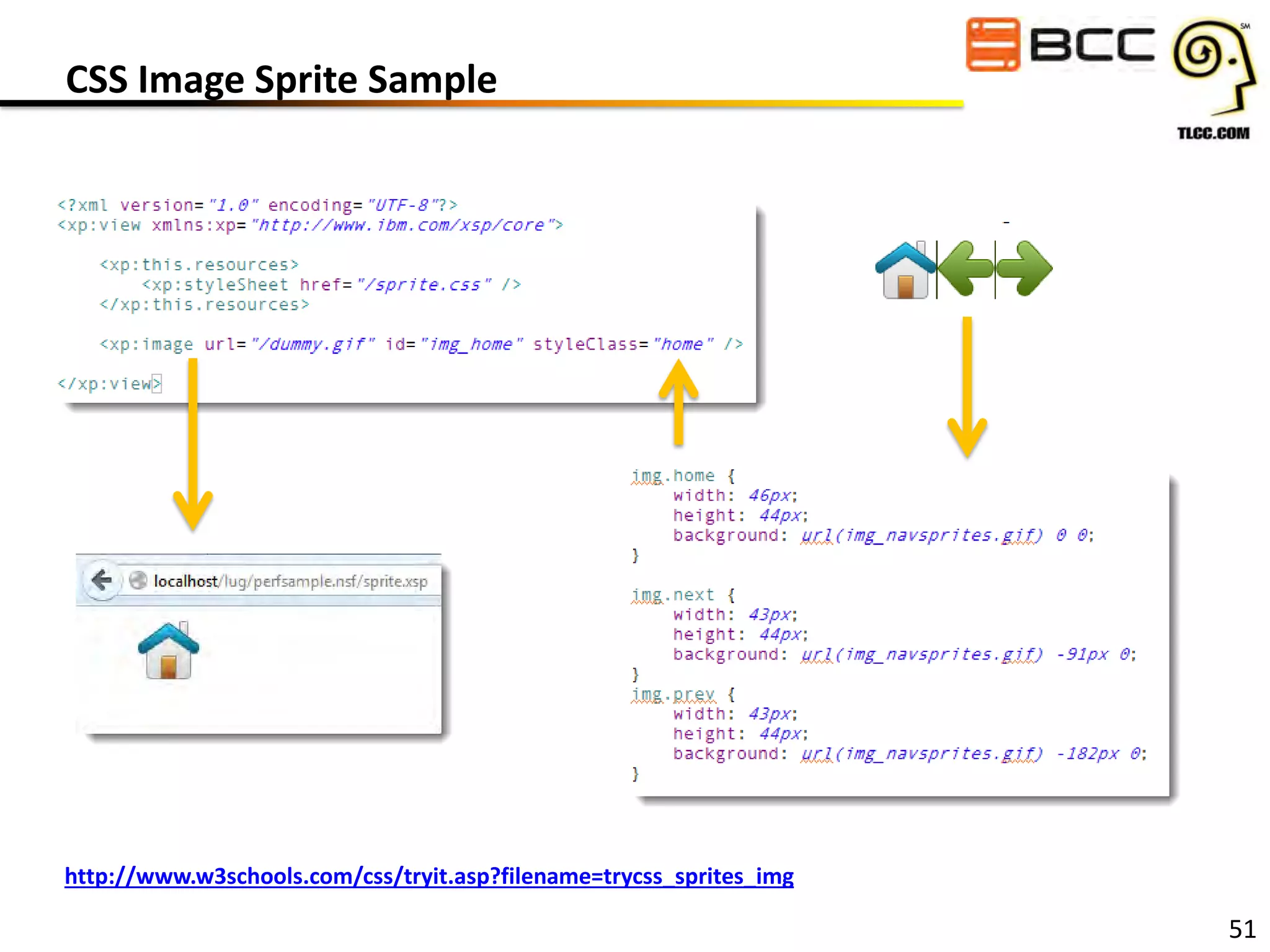 CSS Image Sprite Sample

http://www.w3schools.com/css/tryit.asp?filename=trycss_sprites_img

51

 