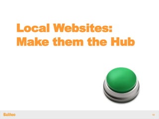 Local Websites:
Make them the Hub




                    19
 