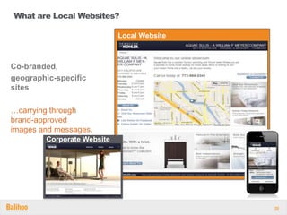 What are Local Websites?

                            Local Website



Co-branded,
geographic-specific
sites

…carrying th...