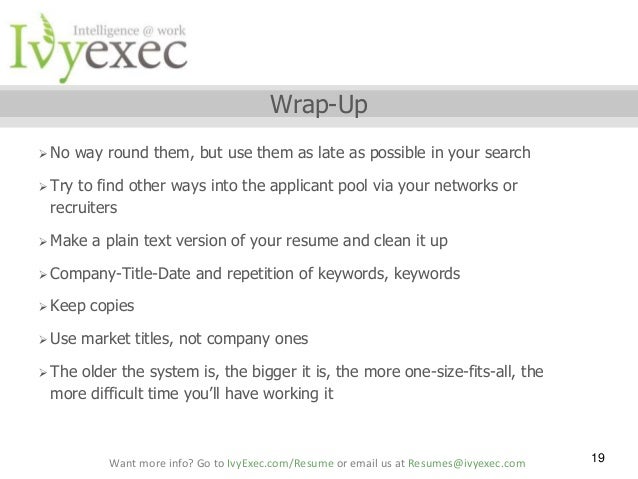 applicant tracking system keywords