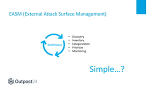 Outpost24 webinar: best practice for external attack surface management ...