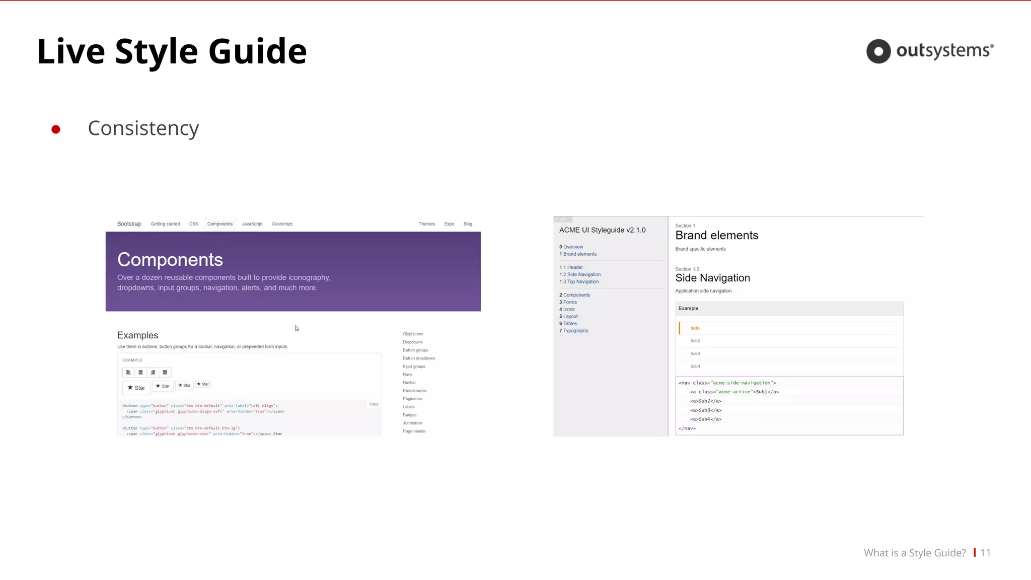 Live Style Guide
● Consistency
11What is a Style Guide?
 
