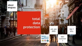 STORYBOARDS
about
bitglass
total
data
protection est. jan
2013
100+
customer
s
tier 1
VCs
 