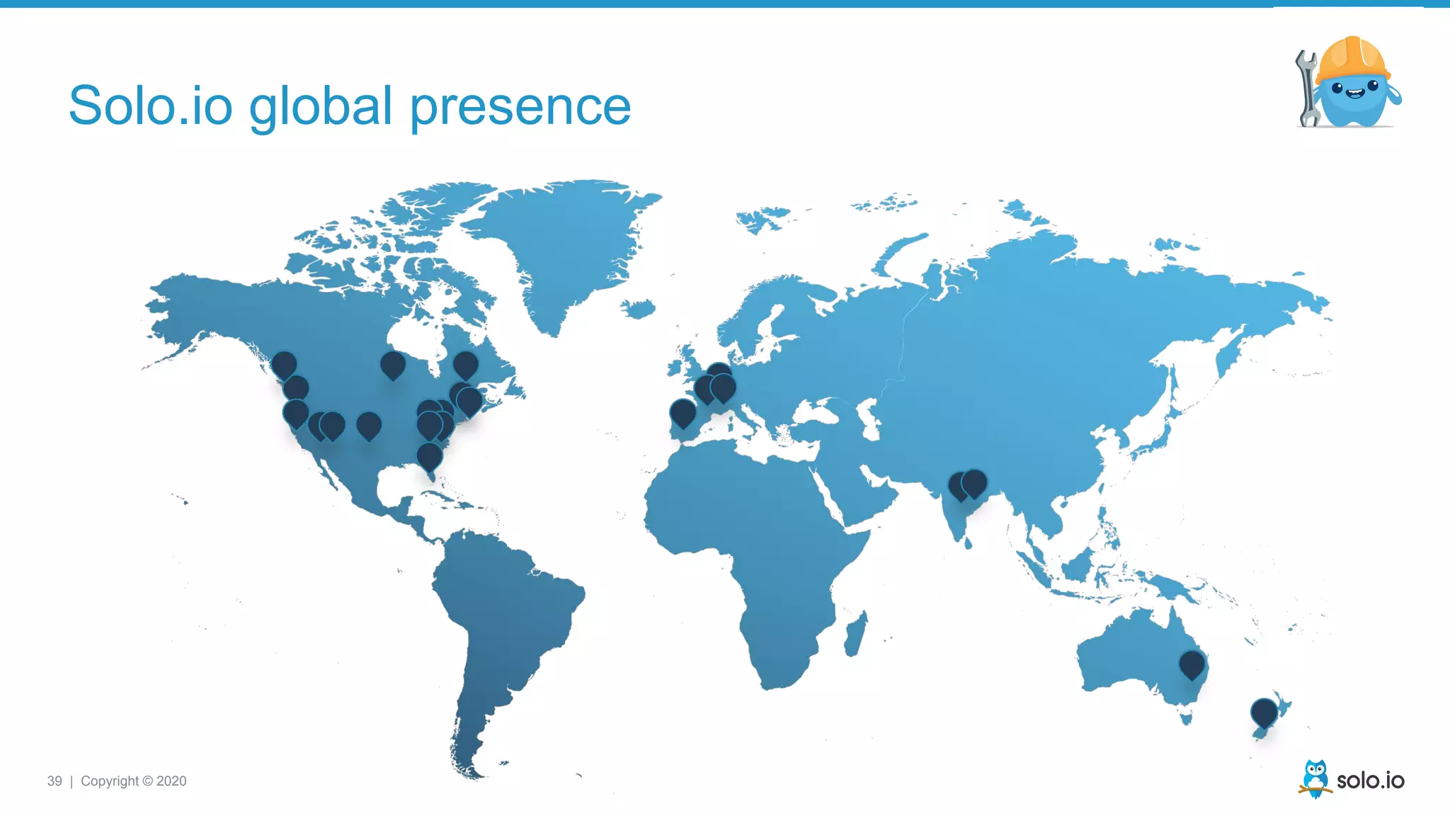 39 | Copyright © 2020
Solo.io global presence
 