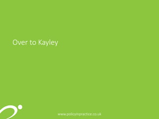 121212www.policyinpractice.co.uk
Over to Kayley
 