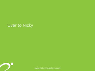 262626www.policyinpractice.co.uk
Over to Nicky
 