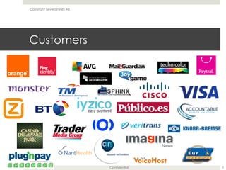 Confidential
Customers
2
Copyright Severalnines AB
 