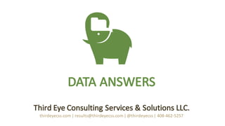 Comparative	Analysis	of	
Cloud	based	Machine	Learning	Platforms	
Amazon	ML, Azure	ML,	Databricks	Cloud
Third	Eye	Consulting	Services	&	Solutions	LLC.
thirdeyecss.com	|	results@thirdeyecss.com	|	@thirdeyecss	|	408-462-5257
 