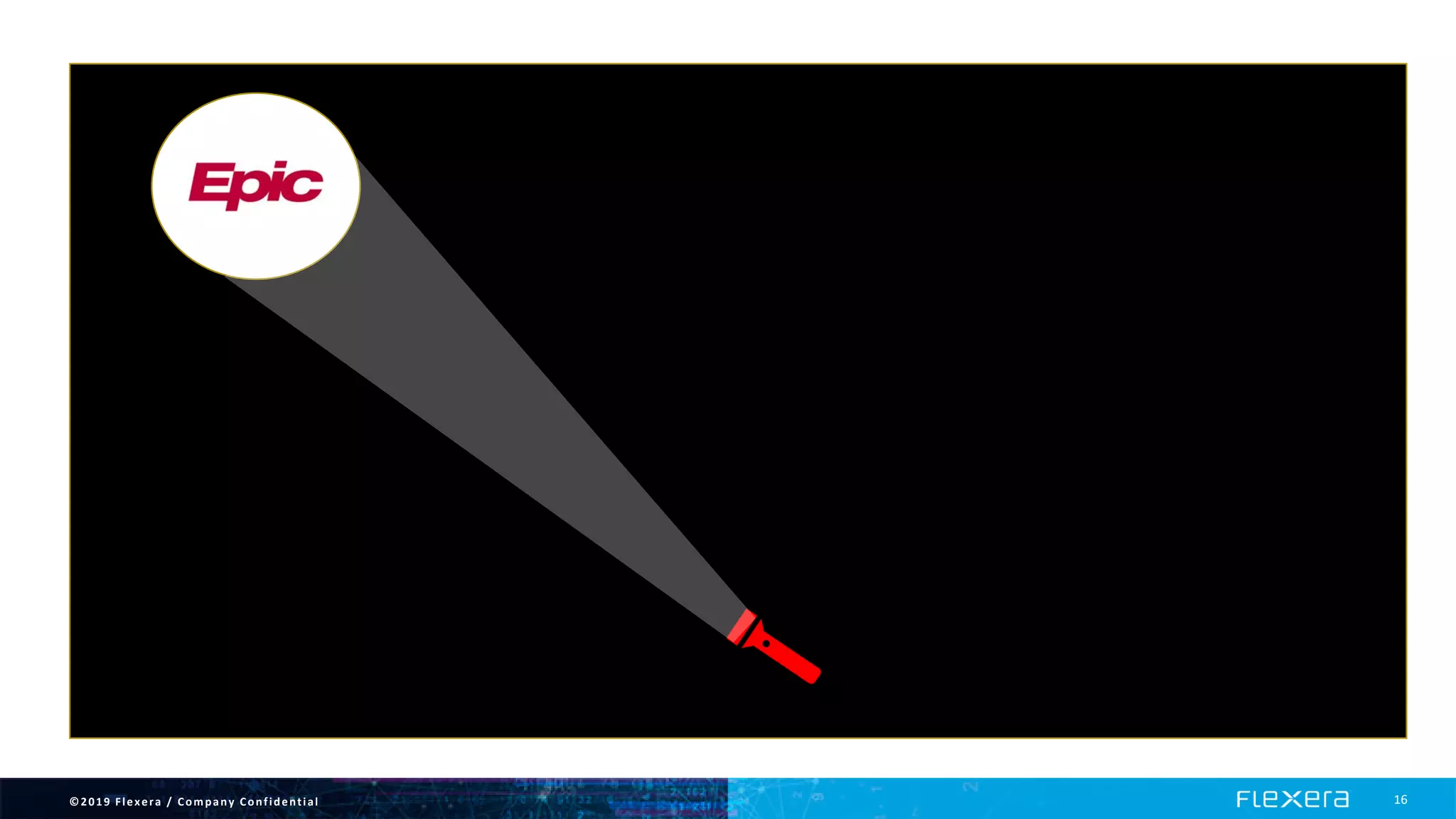 ©2019 Flexera / Company Confidential 16
 