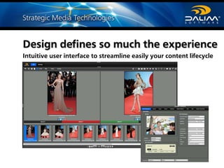 Intuitive user interface to streamline easily your content lifecycle
Design defines so much the experience
 