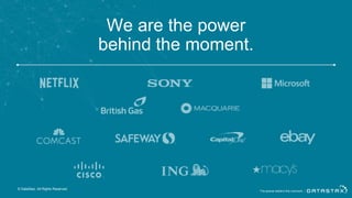 We are the power
behind the moment.
© DataStax, All Rights Reserved.
 