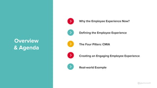 Why the Employee Experience Now?
Defining the Employee Experience
The Four Pillars: CMIA
Creating an Engaging Employee Exp...