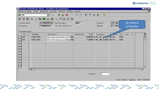 Visualizar Petición de Oferta
Se envía al
proveedor
 