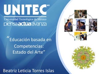 “Educación basada en Competencias:  Estado del Arte” Beatriz Leticia Torres Islas 