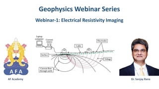 Geophysics Webinar Series
Webinar-1: Electrical Resistivity Imaging
AF Academy Dr. Sanjay Rana
 