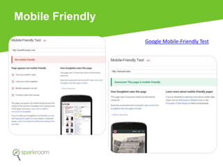 Mobile Friendly
Google Mobile-Friendly Test
 