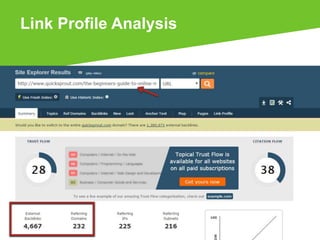 Link Profile Analysis
 