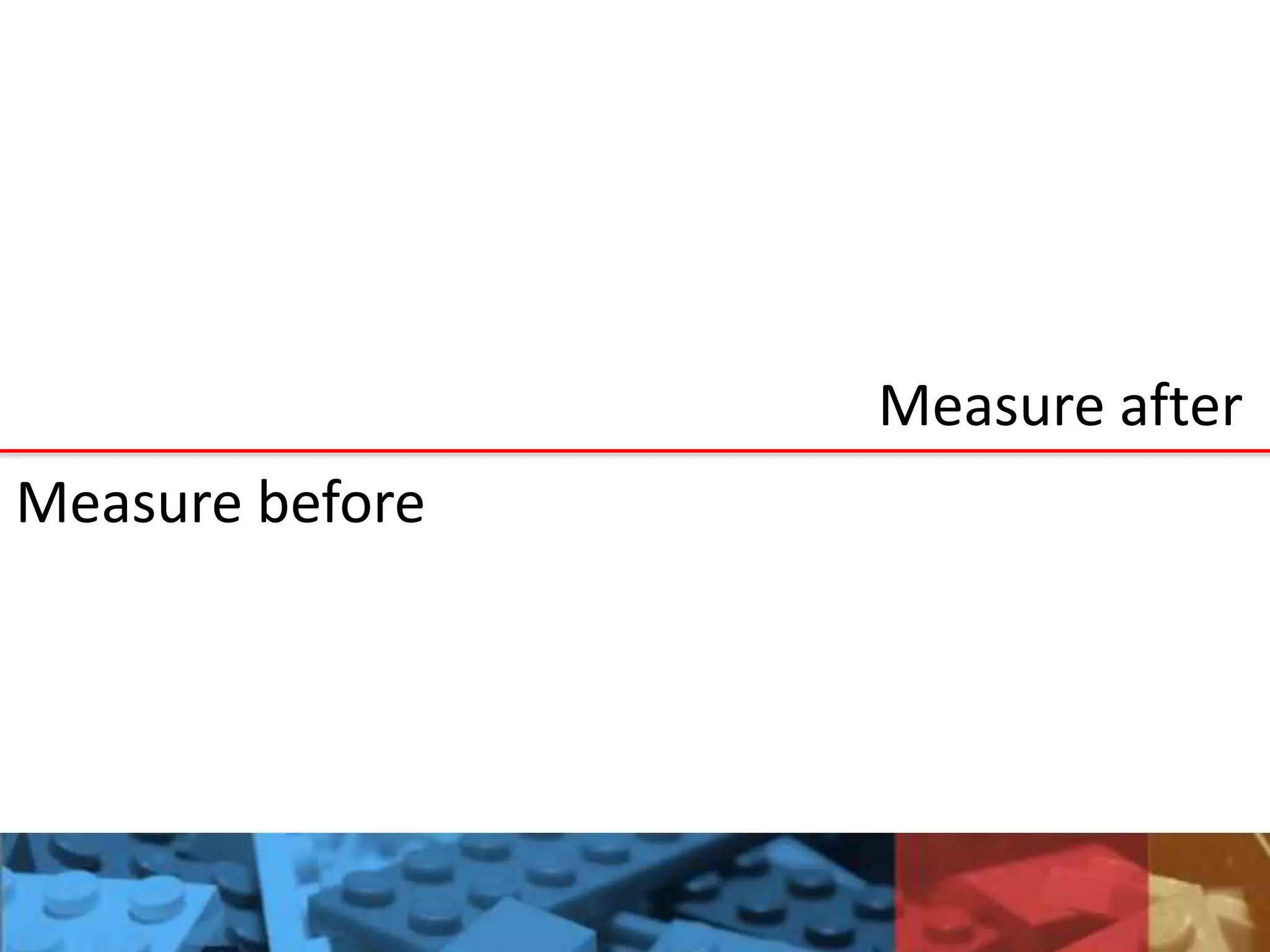 Measure before
Measure after
 