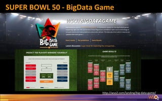 SUPER BOWL 50 - BigData Game
http://wso2.com/landing/big-data-game/
 