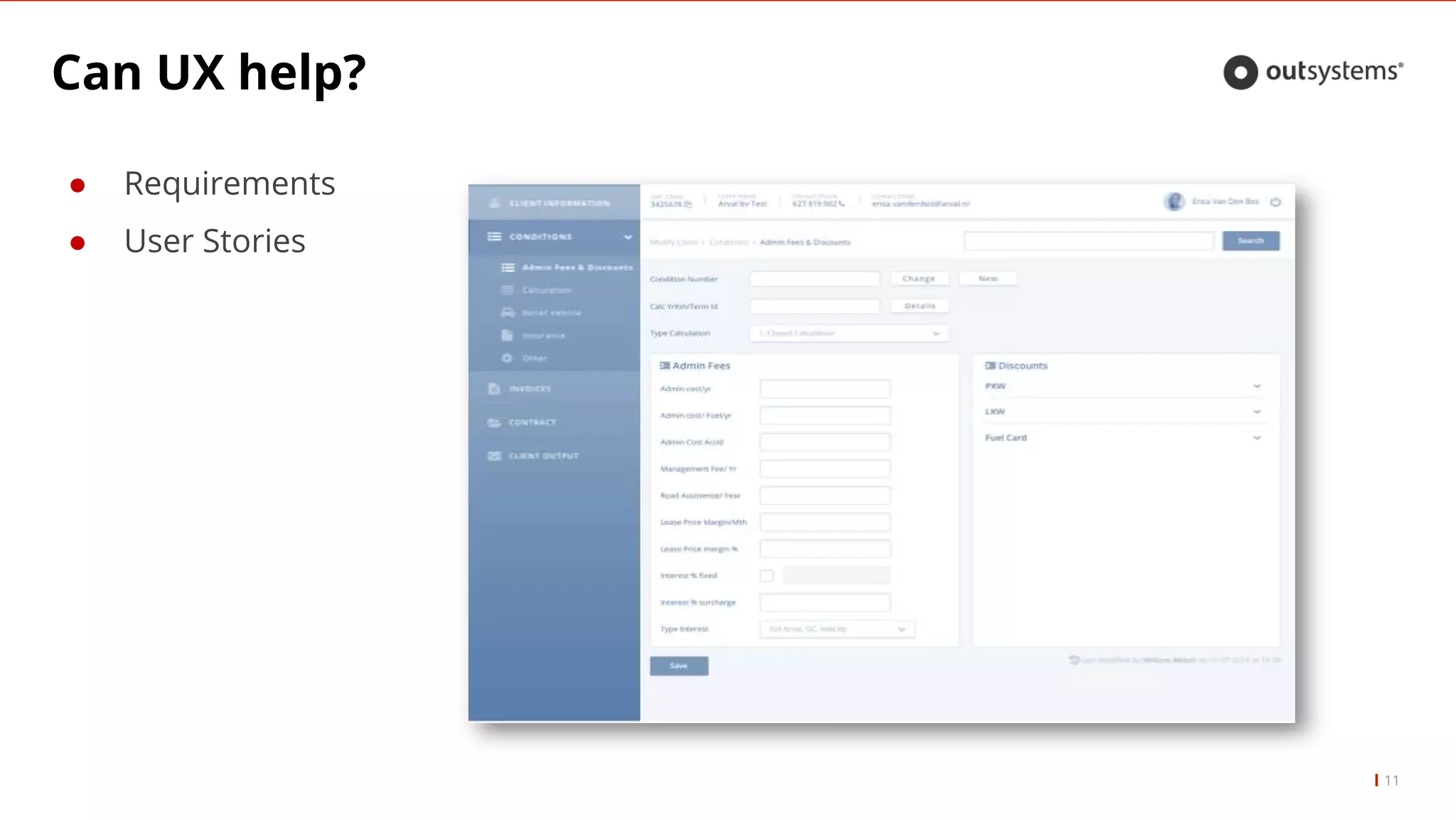 Can UX help?
11
● Requirements
● User Stories
 