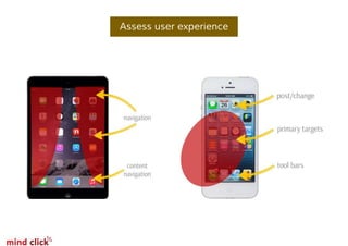 Assess user experience
 