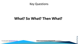 @interfacing
Copyright 2017 www.garycokins.com Analytics-Based Performance Management LLC
Key Questions
What? So What? Then What?
 