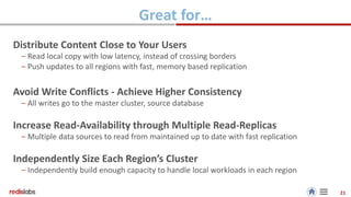 Cross Data Center Replication with Redis using Redis Enterprise | PPTX