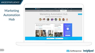 7
#AGEOFINFLUENCE
Marketing
Automation
Hub
 