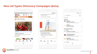 27SureﬁreLocal.com
New Ad Types: Discovery Campaigns (beta)
 