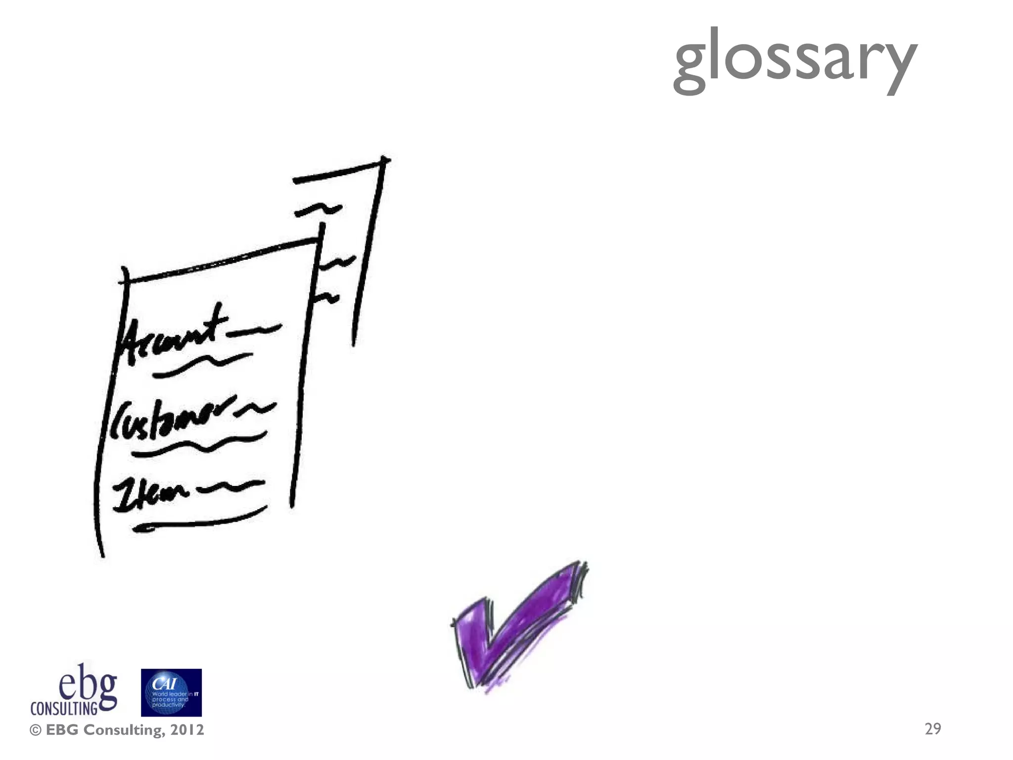 glossary




© EBG Consulting, 2012              29
 