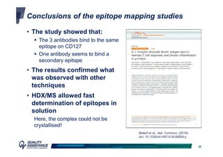 WEBINAR HDX-MS a powerful tool for biopharmaceutical characterisation | PDF