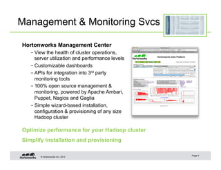 Introduction to Hortonworks Data Platform | PDF