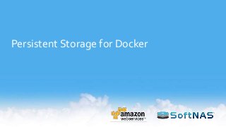 Persistent Storage for Docker
 