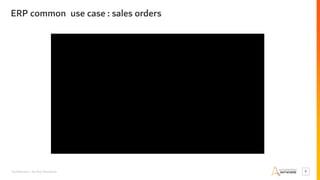 Confidential – Do Not Distribute 6
ERP common use case : sales orders
3.16 minute video
 