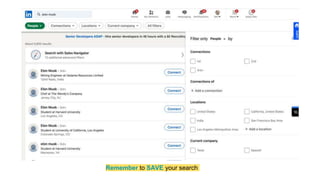 Remember to SAVE your search
 