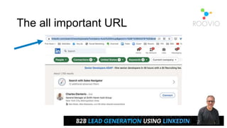 The all important URL
 