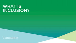 | © 2018 Limeade6
WHAT IS
INCLUSION?
 