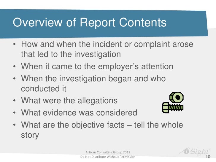 webinar how to write effective investigation reports how to write an effective incident report